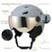 New Integrated With Ski Goggles Warm Snow Adult Outdoor Sports Safety Helmet_desvips.com