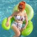 Inflatable Animal-Shaped Hammock With Cup Holder & Mesh Seat - Floating Water Chair For Pool, Lake & Beach Relaxation_desvips.com
