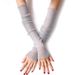 Driving Summer Silver Mesh Lace Arm Guards Long Car Driver Silk Sun Protection Ice Sleeves_desvips.com