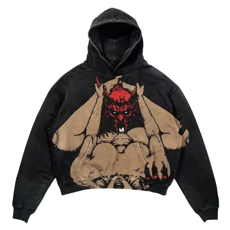 New 2025 Printed Sweatshirt Hoodie Loose Versatile Top Hot Sale_desvips.com