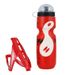 New Bicycle + Set Mountain Bike Carbon Fiber Texture V-Shaped Water Bottle Cage Outdoor Cycling Gear_desvips.com