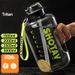2 Liter Water Bottle with Straw Large Portable Travel Bottles For Training Sport Fitness Cup with Time Scale BPA Free_desvips.com