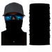 LazyZoom Xunhui Black Solid Color Magic Seamless Cycling Mask Sun Protection Neck Gaiter Sports Headscarf Bandana_desvips.com