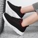 Flying Woven Upper Color Matching Light Casual Shoes_desvips.com