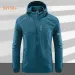 Men's UPF 50+ UV Protection Windbreaker Quick Dry Jacket Outdoor Sun-Protective Thin Hiking Fishing Cycling Hooded Sport_desvips.com