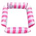 Inflatable Four-tube Deck Chair With Net Floating Bed Water Play Striped Hammock Foldable With Net Cloth Floating Row_desvips.com