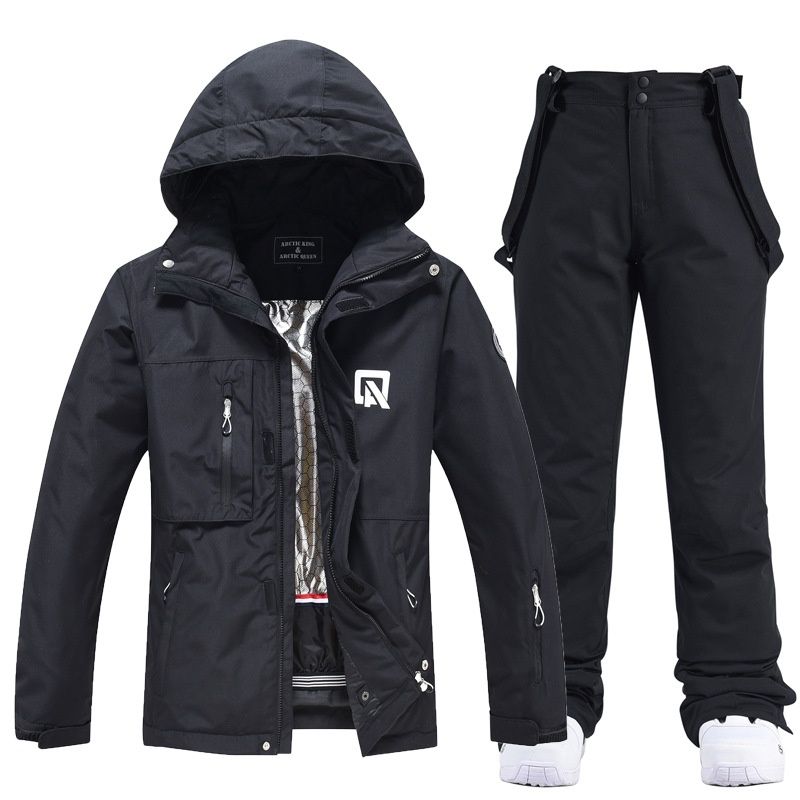 001 For Men Women, Snowboard Skiing Jacket And Pants, Warm Ski Suit Set, New Cross-Border Style_desvips.com