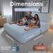 Outdoor Camping Inflatable Bed With Built-in Pump 1/2/3 Person TPU Pad Sleeping Mat_desvips.com