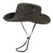 Quick drying fisherman outdoor camping and hiking drawstring western cowboy m, big brimmed mountain climbing hat,_desvips.com