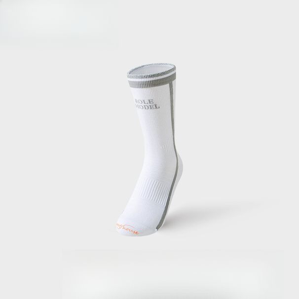Women's Mid-Calf Lightweight Breathable Quick-Dry Cycling Socks With Towel Bottom_desvips.com