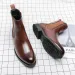 British Style Men Mid Calf Dress Business Formal Ankle Boots Autumn Men's Split Leather Shoes 240830_desvips.com