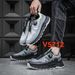 Automatic Buckle Trail For Men, Low-Cut Casual Functional Hiking Shoes, Breathable Outdoor Mountain Running Shoes_desvips.com