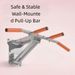 Indoor Pull-Up Bar For Home Gym: Wall-Mounted Single/Double Bar Fitness Equipment For Fat Burning & Strength Training_desvips.com
