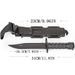 Rubber Knife Training With Sheath, Plastic , Flexible And Soft Fixed Blade Suitable For Props, Halloween Martial Arts_desvips.com