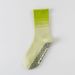 Gradient Color Cooling Yoga Socks For Spring And Autumn Mid Calf Length Colorful Anti-Slip Silicone Sole Comfortable And Durable Fitness Socks_desvips.com