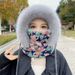 Winter Warm Lei Feng With Fleece Lining, Thickened Cold-Proof Face Mask And Neck Warmer, Integrated Outdoor Windproof_desvips.com