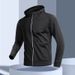 Fitness Clothes, Men's Fleece Sports Speed Drying Jacket, Hooded Autumn Cycling Long Sleeved Morning Running Tra_desvips.com