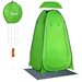 Tenda Doccia Da Campeggio Per Esterni Con Porta A Cerniera, Borsa, Portaoggetti E Gancio, 126x124x189cm, Verde_desvips.com