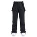 001 Women's Men's Slim Fit Snowboard And Warm Thickened Bib Ski Pants_desvips.com