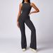 Peach Hip Lift Sports Jumpsuit For Women Casual Flared Pants Fitness Backless Yoga Outfit_desvips.com