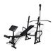 Adjustable Weight Bench With Multiple Positions For Home Gym Use - Durable Steel Construction And Comfortable Cotton-Padded Cushion_desvips.com