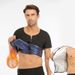 Men's Shapewear Perspiration Tights With Belly Pull-in Blazer Corset Short Sleeves_desvips.com
