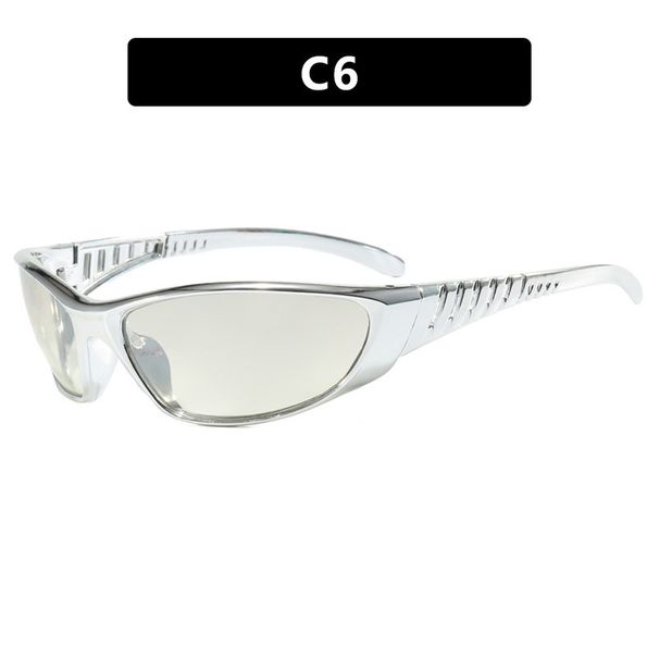 Y2K Hollow Future Technology Style Hot Girl Millennial Sunglasses Street Photography Personality Outdoor Cycling Goggles_desvips.com