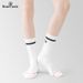 Sport'sHouse Women's Mid-Calf Thin Breathable Running Anti-Odor Towel Bottom Sports Socks_desvips.com