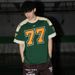 No. 77 Ice Hockey American Short Sleeve Retro Sports High Street Casual Football Basketball Hip Hop Jersey T-Shirt_desvips.com