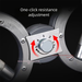 Strength Resistance Adjustment Boxing Trainer Men's Combat Figure 8 Arm Strengthener Fitness Ring_desvips.com
