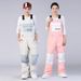 Unisex With Straps, Warm Ski Gear, Snowboard Suit, One-Piece Snow Pants_desvips.com
