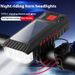 Bicycle Front Nighttime Lighting Mountain Road Bike Multi-Function Solar Horn Light Cycling Gear_desvips.com