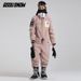 001 Winter New Women, Thickened, Warm, Waterproof, Windproof, Single Double Board, Leg-tie One-piece Ski Suit For Men_desvips.com