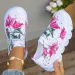 Summer Breathable Knitting Flats For Women Comfortable Soft Sole Platform Sneakers Woman Slip-On Flat Heel Ladies Sports_desvips.com