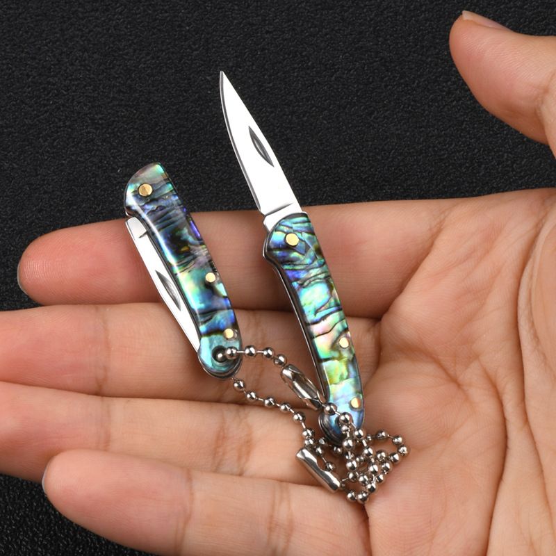 In-stock Mini Folding Legal Pocket Brass Knife, Keychain, Tool For Opening Packages And Boxes_desvips.com