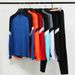 Half-Zip Long Sleeve Football Training Suit Set For Children And Adults, Autumn And Winter Football Jersey, Outdoor Running Sports Casual Wear_desvips.com