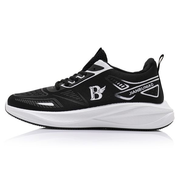 Trendy Fashionable Couple's Mesh Breathable Sports Running Shoes, Trendy Height-increasing Casual Men's Shoes_desvips.com