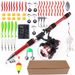 Sea Rod 55-Piece 1.8m Telescopic Lure Portable Set Beginner Combo Soft Bait Carp Fishing_desvips.com