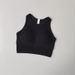 One-piece Running Fitness Sports Vest For Women, High-intensity Ribbed Hollow-out Bck, Shockproof Tight-fitting Yog_desvips.com
