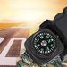 Outdoor Multifunctional Bracelet, Paracord Woven Survival Bracelet With Flint And Compass, Outdoor Self-rescue Equipment_desvips.com