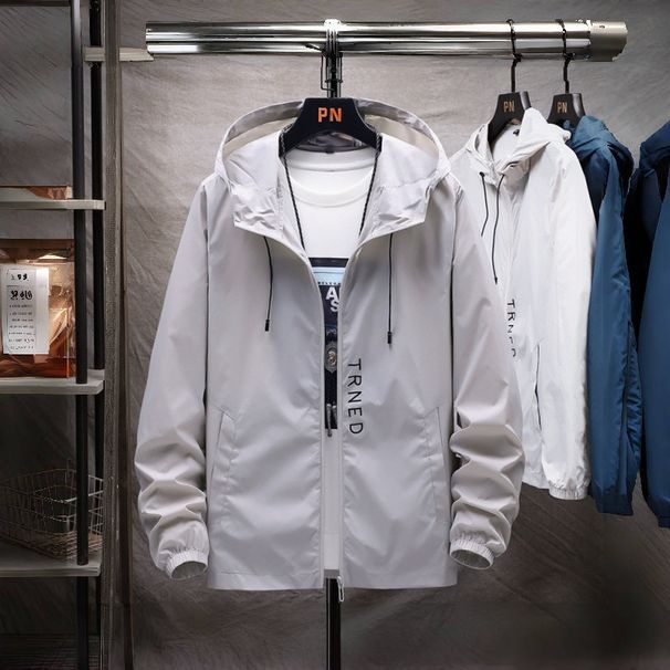 2086 Thin Sports Sunscreen Men Hood, 2025 Summer New Style With Letter Embroidery, Couple's Fishing Jacket For Outdoor_desvips.com