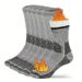 Warmth Velvet Hiking Round Neck Winter Boot Socks Pack Of 3 Pairs Men And Women_desvips.com