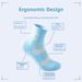 Professional Women's Sports Socks Thick Terry Cloth Sole For Outdoor Running Marathon Hiking Mountaineering Badminton Spring Summer_desvips.com