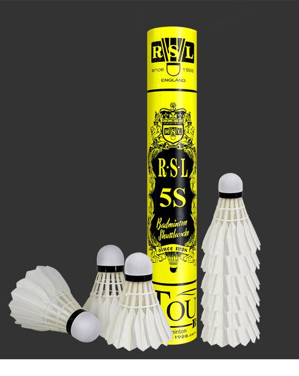 Yashilong RSL Upgraded Enhanced Badminton Asia 5S Stable Durable 77/76 Duck Feather Shuttlecock RSL5S_desvips.com