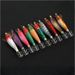 Squid Hook Luminous Beads Simulation Suit Round Belly Fish Wood Shrimp Lure 10 Pieces A Box_desvips.com