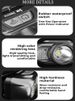 LEM Rechargeable LED Headlamp 800LM - Ultralight Motion Sensor Headlight With Power Display & Type-C Charging, Waterproof Hands-Free Lamp For Outdoor_desvips.com