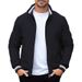 Sweatwear Men's Solid Color Blazer Pockets Sports Standard Collar Coats Lightweight Waterproof Outdoor Tops Men Jacket_desvips.com