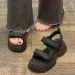 Summer Thick Soled Height Increasing Casual For Women New Versatile Platform Shoes Sports Beach Sandals Ddmysaturn_desvips.com