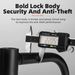 ROCKBROS bicycle U-lock with bracket U-lock steel cable lock_desvips.com