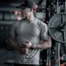 Summer New Men's Sports Casual Fitness Running Workout Solid Color Elastic Quick-dry V-neck Short-sleeve T-shirt_desvips.com